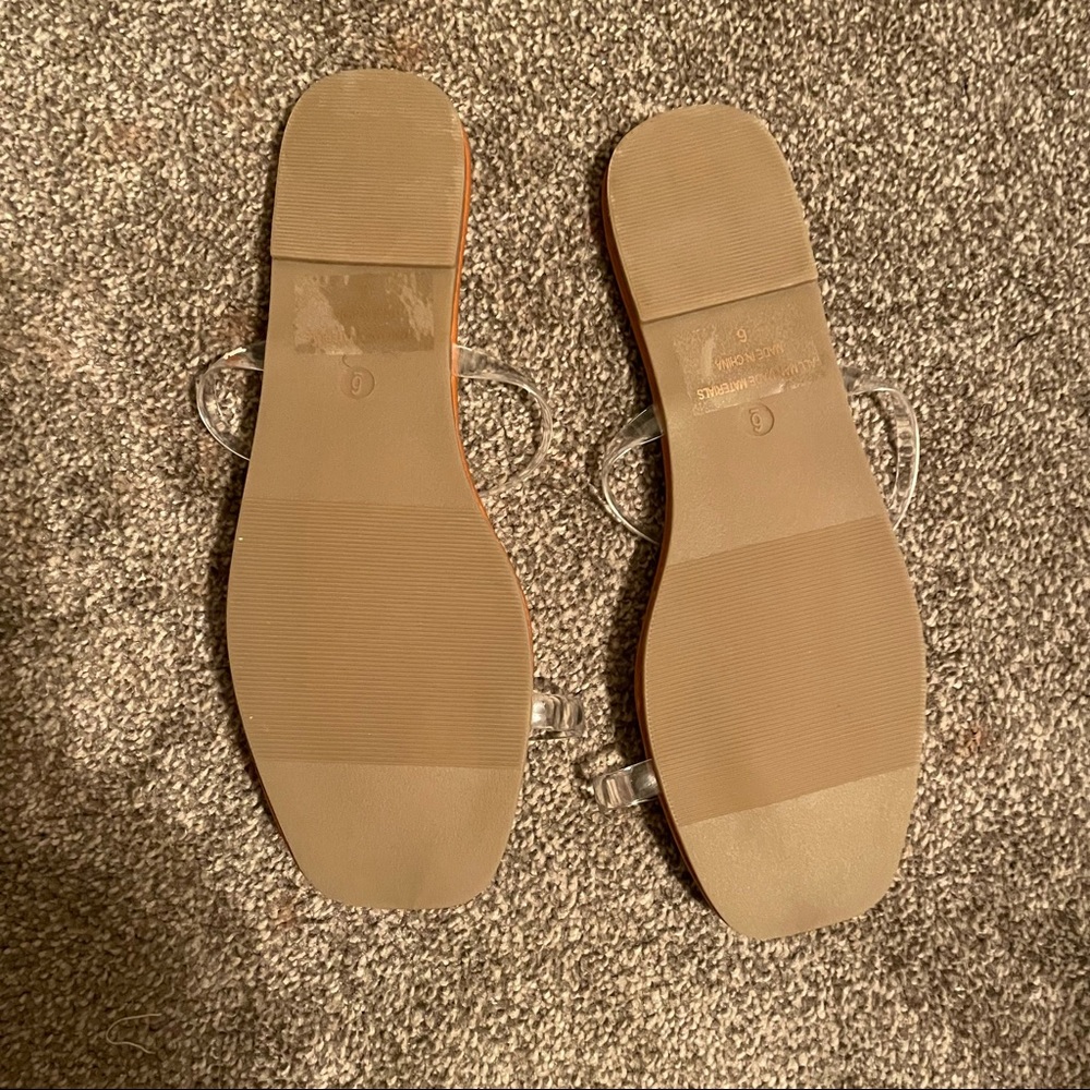 Miss Lola clear strap sandals size 6 - Picture 3 of 3